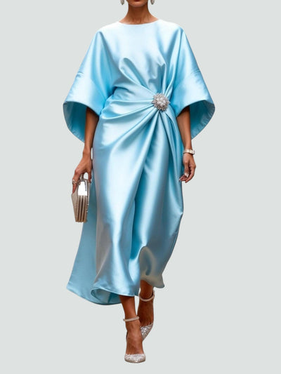 Asirem™ – Elegant Satin Maxi Dress