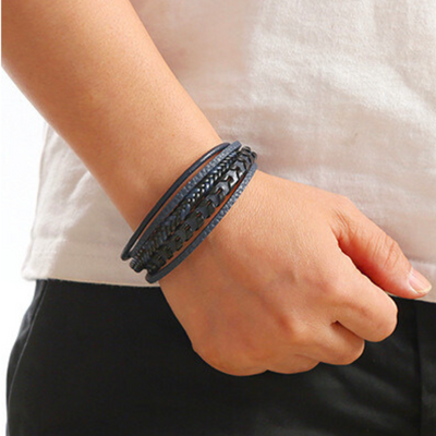 Asirem™ – Braided Leather Viking Bracelet