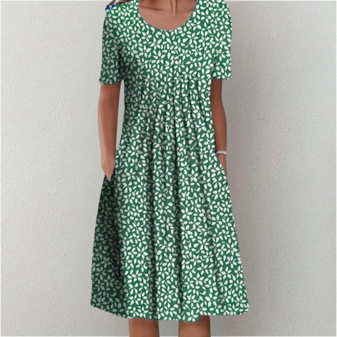 Asirem™ – Stylish and Casual Floral Dress with Pockets