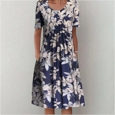 Asirem™ – Stylish and Casual Floral Dress with Pockets
