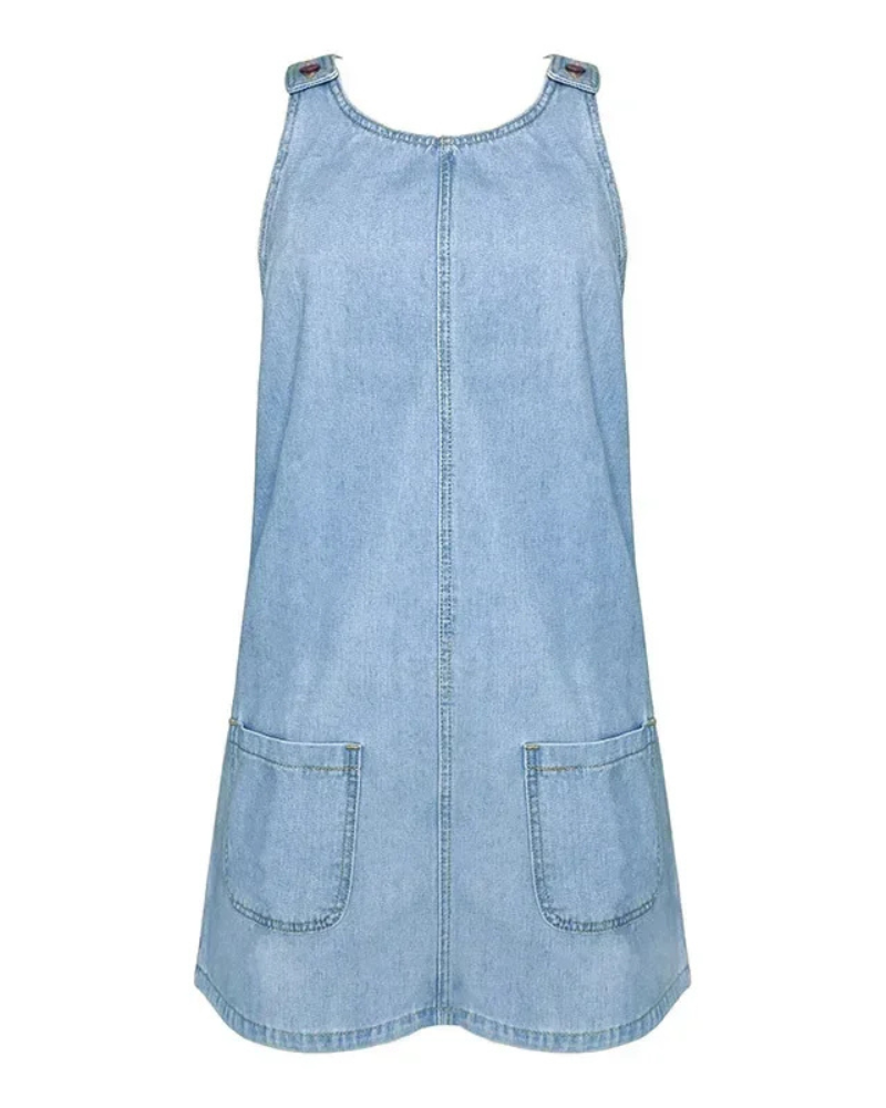 Asirem™ – Aveline Flattering Fit Denim Summer Dress