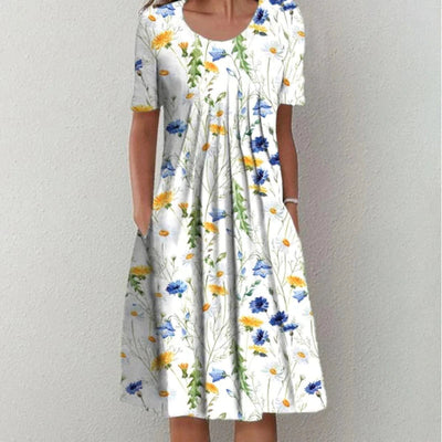 Asirem™ – Stylish and Casual Floral Dress with Pockets