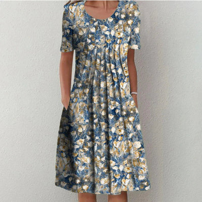 Asirem™ – Stylish and Casual Floral Dress with Pockets
