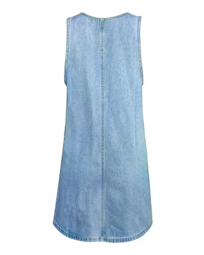 Asirem™ – Aveline Flattering Fit Denim Summer Dress