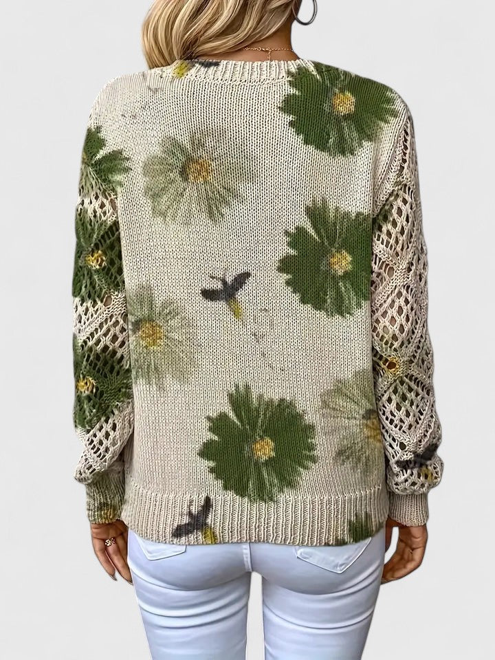 Asirem™ – Elegant Sweater with Floral Pattern