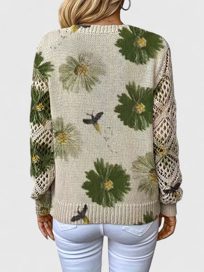 Asirem™ – Elegant Sweater with Floral Pattern