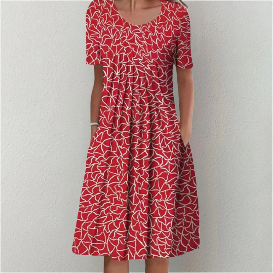 Asirem™ – Stylish and Casual Floral Dress with Pockets