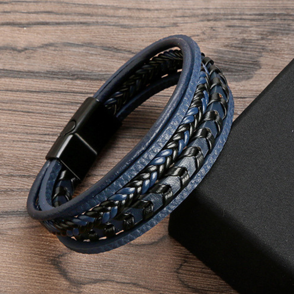 Asirem™ – Braided Leather Viking Bracelet