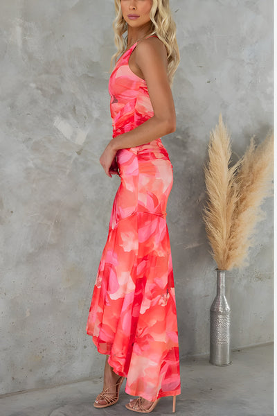 Asirem™ - maxi dress with watercolor print