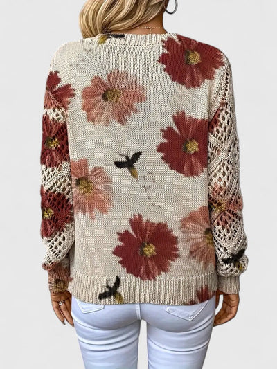Asirem™ – Elegant Sweater with Floral Pattern