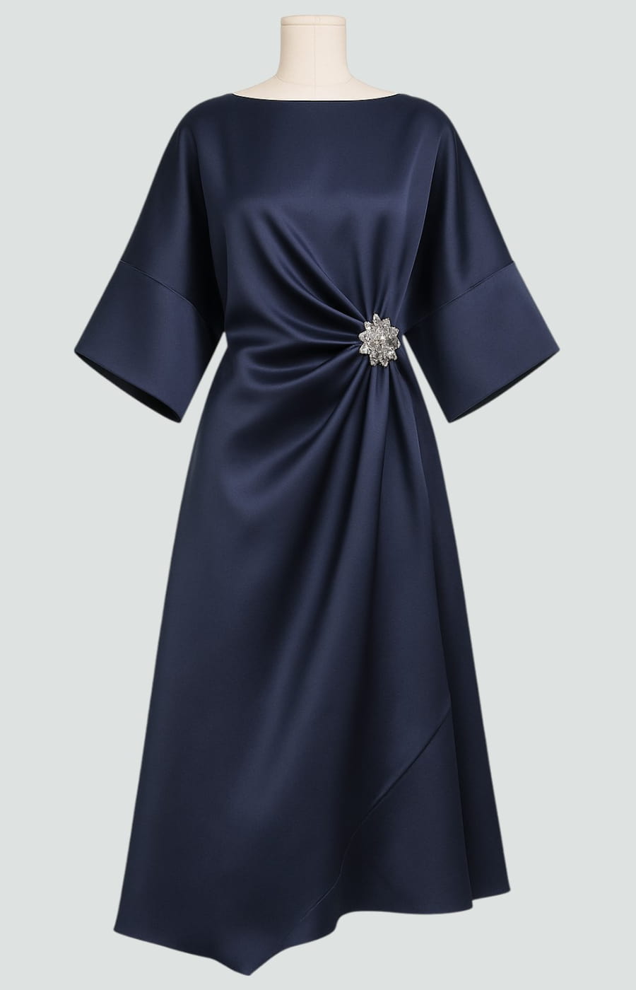 Asirem™ – Elegant Satin Maxi Dress