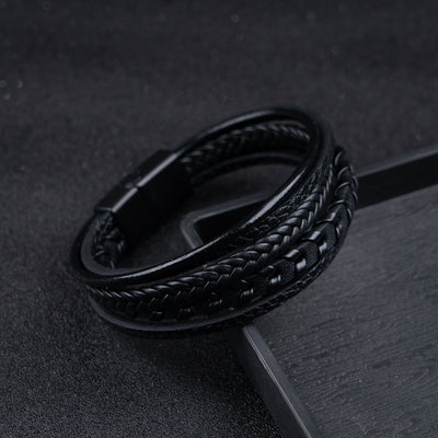 Asirem™ – Braided Leather Viking Bracelet