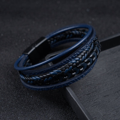 Asirem™ – Braided Leather Viking Bracelet