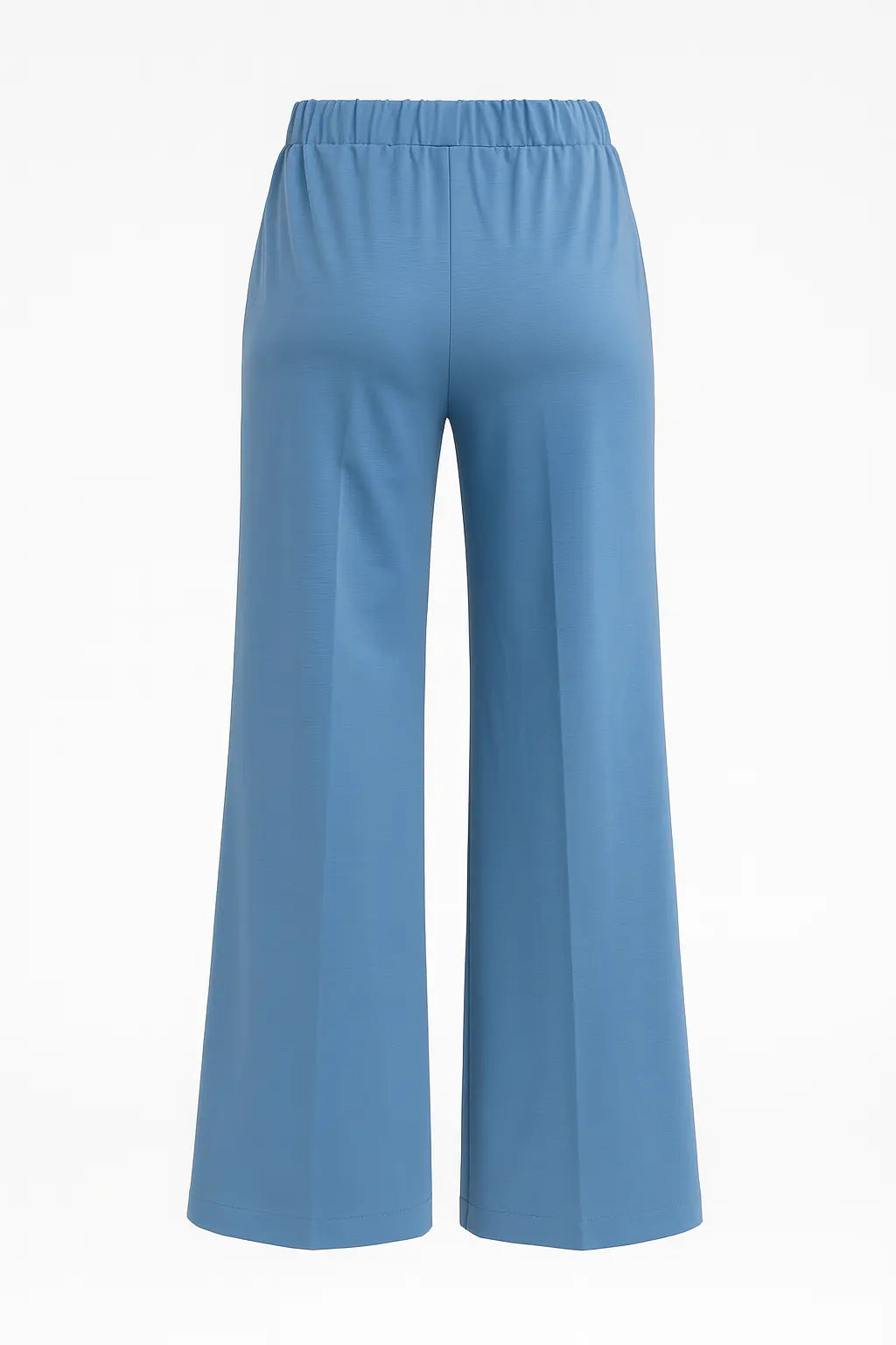 Asirem™ – Comfy Palazzo Pants with Elastic Waist in Lightweight Punto Milano Fabric