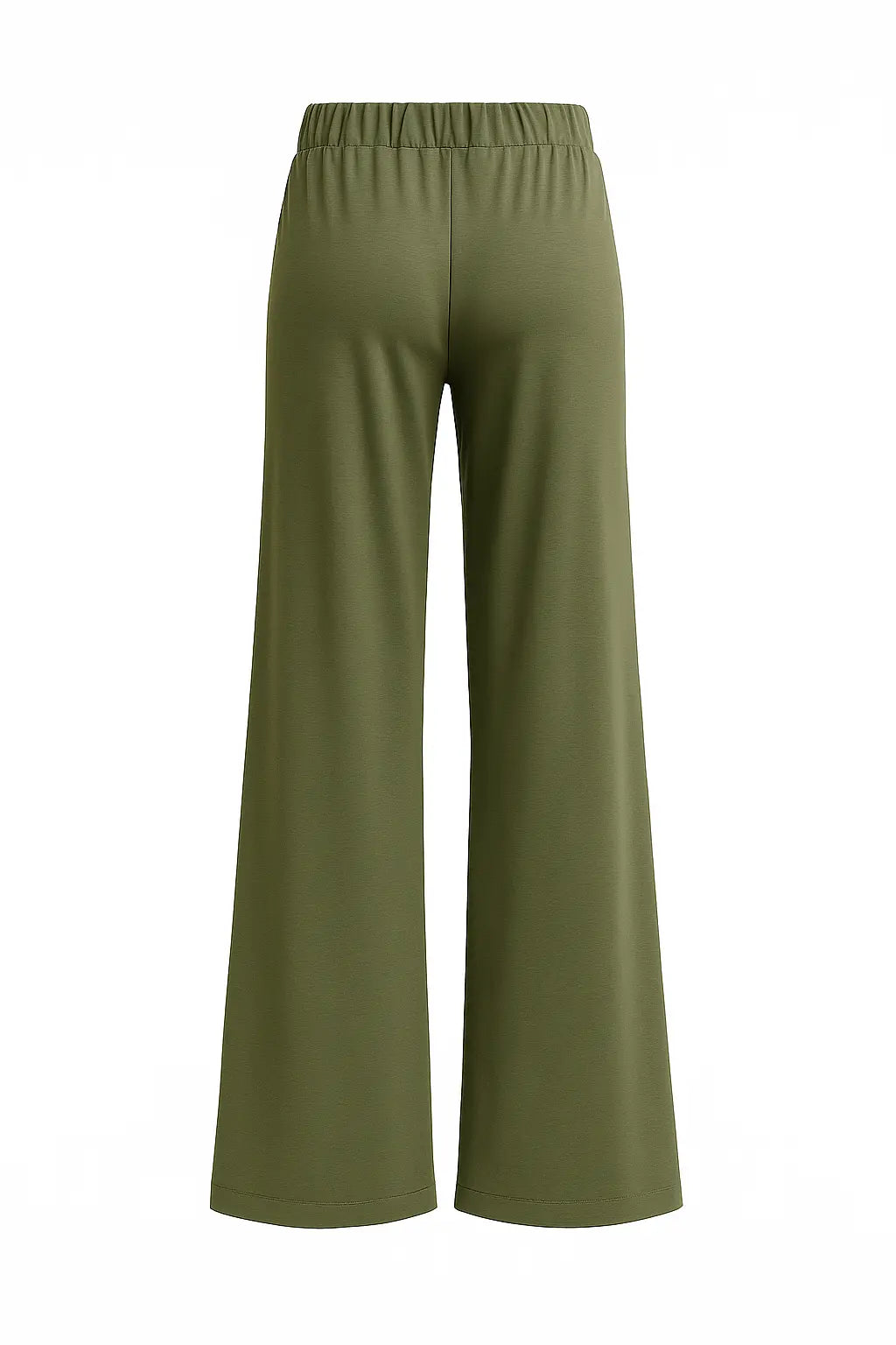 Asirem™ – Comfy Palazzo Pants with Elastic Waist in Lightweight Punto Milano Fabric