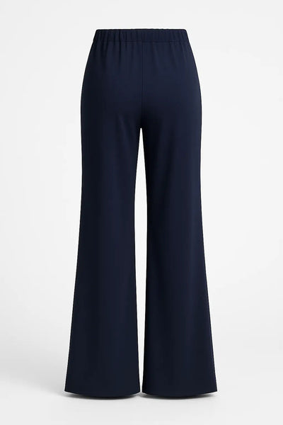 Asirem™ – Comfy Palazzo Pants with Elastic Waist in Lightweight Punto Milano Fabric