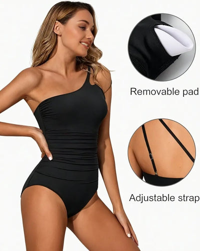 Asirem™ – Elegant and Comfortable One-Shoulder Swimsuit