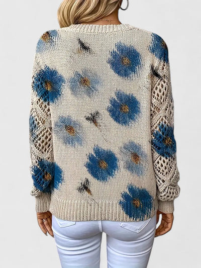 Asirem™ – Elegant Sweater with Floral Pattern