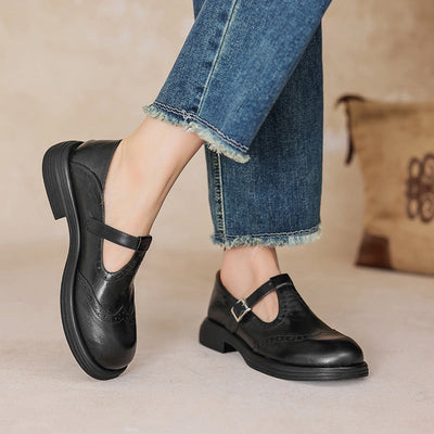 Asirem™ – Elegant Leather Mary Janes