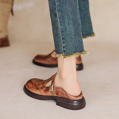 Asirem™ – Elegant Leather Mary Janes