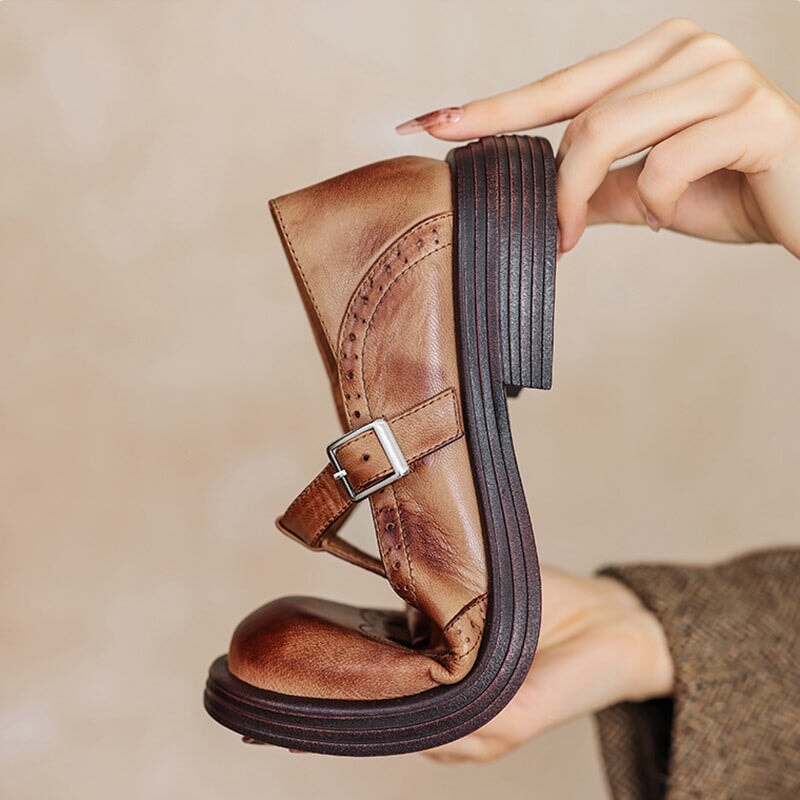 Asirem™ – Elegant Leather Mary Janes