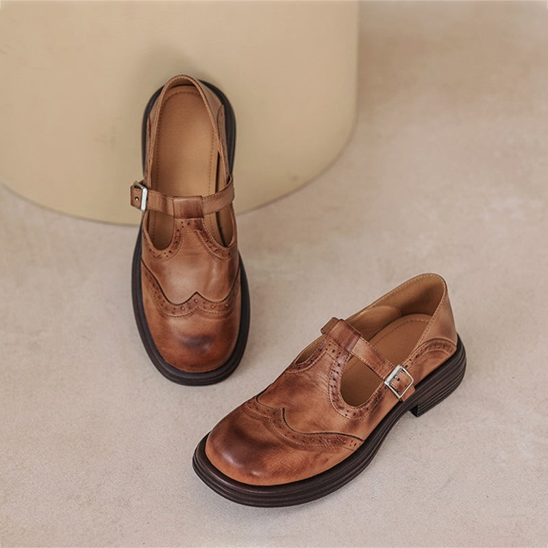 Asirem™ – Elegant Leather Mary Janes