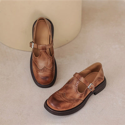 Asirem™ – Elegant Leather Mary Janes