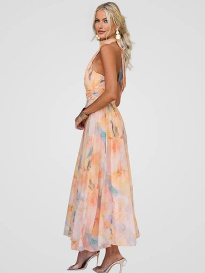 Asirem™ – Blossom Midi Dress